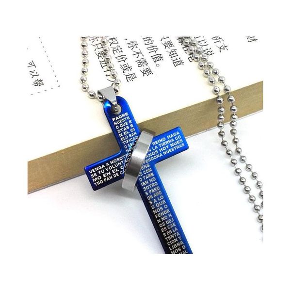 bible cross ring ring titanium necklace men's stainless steel necklace cross couple necklace whole sqcsfe homes2007, Silver
bible cross ring ring titanium necklace men's stainless steel necklace cross couple necklace whole sqcsfe homes2007, Silver