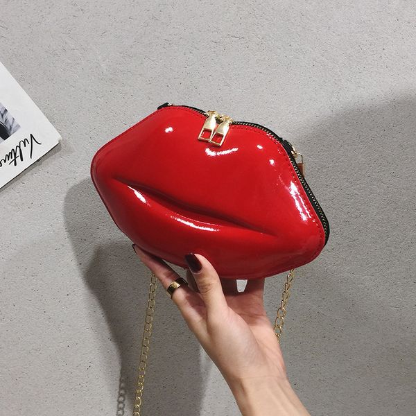 mini trendy all-match new luxury designer zipper women's shoulder lip shape clutch fashion pvc messenger bag
mini trendy all-match new luxury designer zipper women's shoulder lip shape clutch fashion pvc messenger bag