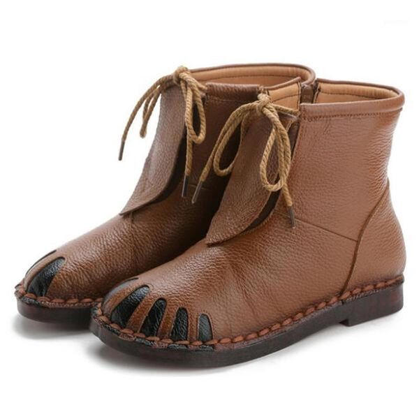 boots handmade genuine leather shoes autumn fashion casual light soft comfort warm winter women's1, Black
boots handmade genuine leather shoes autumn fashion casual light soft comfort warm winter women's1, Black