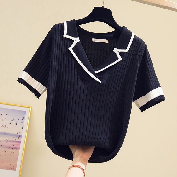 v-neck patchwork sweater women summer short sleeve knitted pullover fashion black, White;black
v-neck patchwork sweater women summer short sleeve knitted pullover fashion black, White;black