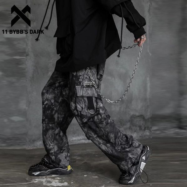 11 bybb's dark harajuku streetwear hip hop men trousers tactical pants man dark tie dye chain jogger functional cargo pants 201110, Black
11 bybb's dark harajuku streetwear hip hop men trousers tactical pants man dark tie dye chain jogger functional cargo pants 201110, Black