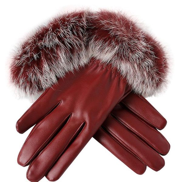 new women pu leather gloves winter elegant warm gloves ladies mittens fashion female wrist ski plush drivi jlljjv, Black
new women pu leather gloves winter elegant warm gloves ladies mittens fashion female wrist ski plush drivi jlljjv, Black