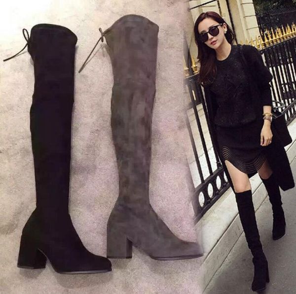2020 замша женщины над коленом boots узелок sexy высокие каблуки осень женская обувь зима женщин сапоги размер 34-43, Black
2020 замша женщины над коленом boots узелок sexy высокие каблуки осень женская обувь зима женщин сапоги размер 34-43, Black