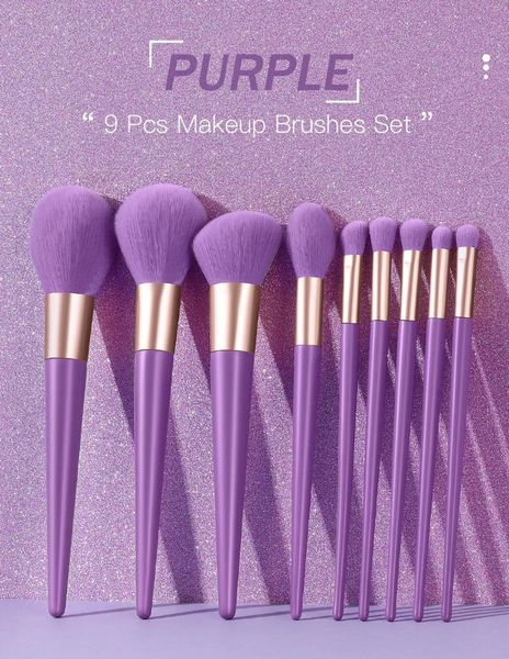 new 9-piece makeup brush set, soft hair makeup brush set with frosted wooden handle, wholesale custom logo
new 9-piece makeup brush set, soft hair makeup brush set with frosted wooden handle, wholesale custom logo