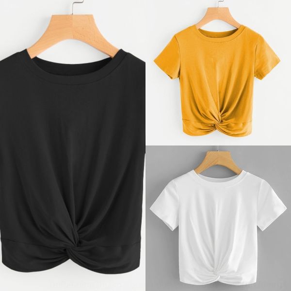 kcndn 2020 new women's solid color round neck 4 sleeve tie t-shirt 4 coat t-shirt colors short size h7rqz, White
kcndn 2020 new women's solid color round neck 4 sleeve tie t-shirt 4 coat t-shirt colors short size h7rqz, White