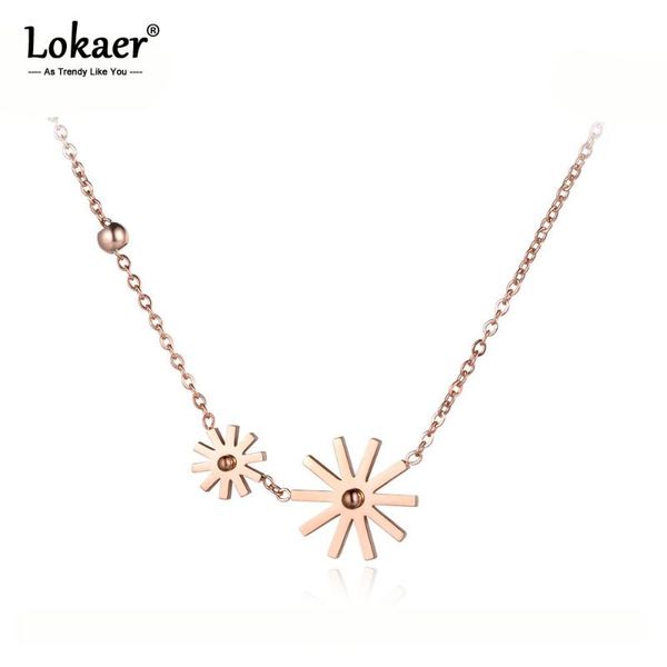 lokaer fashion titanium stainless steel double daisies choker necklaces jewelry lovely pendant chain necklace for girls n19065, Golden;silver
lokaer fashion titanium stainless steel double daisies choker necklaces jewelry lovely pendant chain necklace for girls n19065, Golden;silver