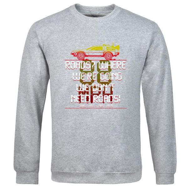 men's hoodies & sweatshirts solid color crew neck man fashion trend streetwear vintage print clothing we don't need roads pattern, Black
men's hoodies & sweatshirts solid color crew neck man fashion trend streetwear vintage print clothing we don't need roads pattern, Black