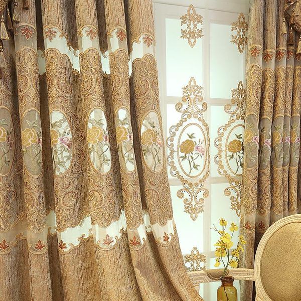 curtain & drapes european chenille embroidery half shading curtains for living dining room bedroom.
curtain & drapes european chenille embroidery half shading curtains for living dining room bedroom.