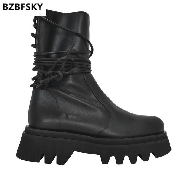 bzbfsky new leather ankle boots for women motorcycle black boots women platform thick heel winter shoes booties size 35-40
bzbfsky new leather ankle boots for women motorcycle black boots women platform thick heel winter shoes booties size 35-40