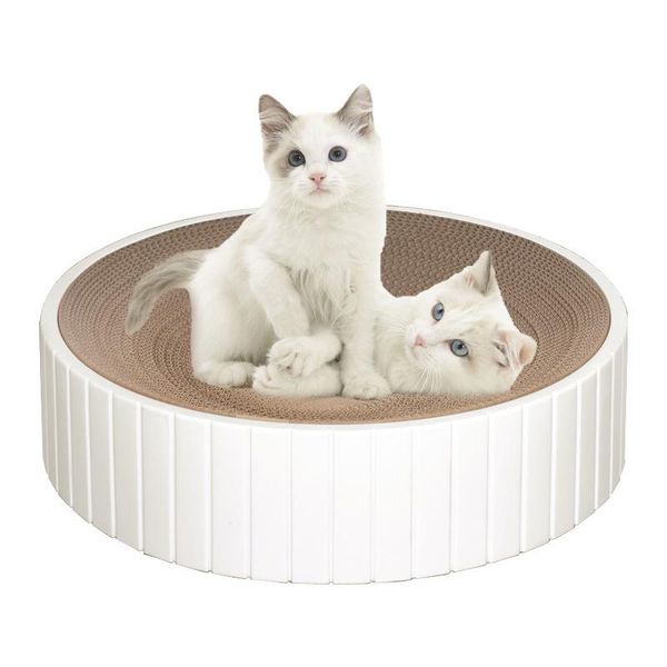 cat toys round scratcher board plastic outside paper for cats with catnip grinding nails protect furniture pet products
cat toys round scratcher board plastic outside paper for cats with catnip grinding nails protect furniture pet products