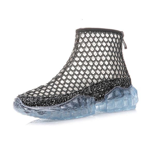 2021 new woman will see breathable cool boots fashion womens mesh jelly booties transparent 5cm shoes ktnf, Black
2021 new woman will see breathable cool boots fashion womens mesh jelly booties transparent 5cm shoes ktnf, Black