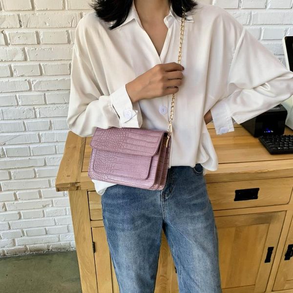 small crocodile pattern pu leather flap bags for women 2020 simple shoulder crossbody handbags chain cross body bag
small crocodile pattern pu leather flap bags for women 2020 simple shoulder crossbody handbags chain cross body bag