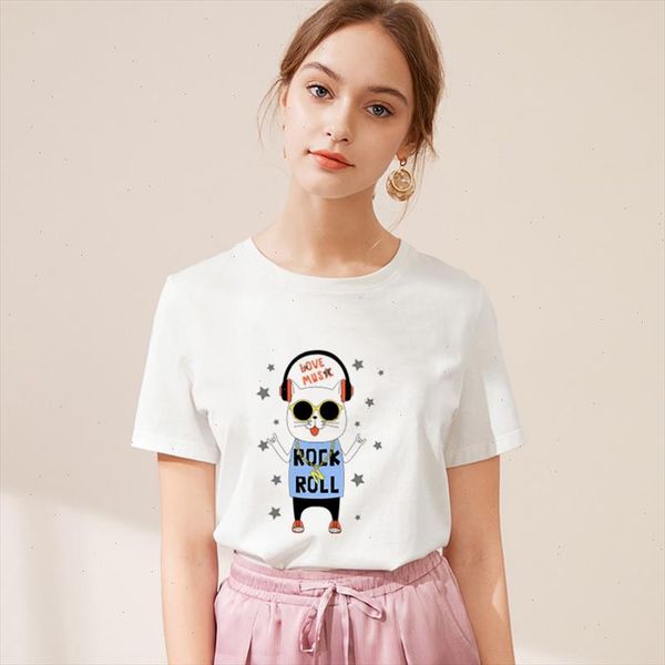 music cat and dog print personality harajuku t shirt women 2021 new tshirt o neck short sleeve white female clothes
music cat and dog print personality harajuku t shirt women 2021 new tshirt o neck short sleeve white female clothes