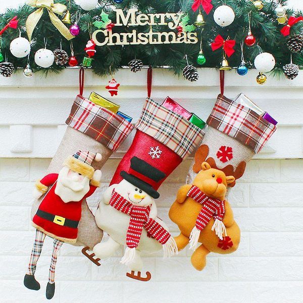 christmas decorations santa claus & snowman reindeer gift presents socks stockings bags for home xd171391 
christmas decorations santa claus & snowman reindeer gift presents socks stockings bags for home xd171391