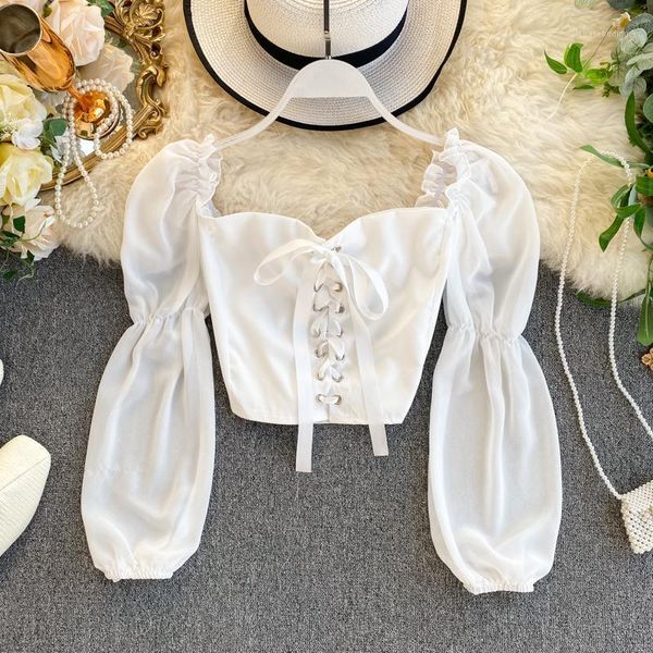 summer korean solid women chiffon and female blouses ladies casual long sleeve shirts square collar blusas mujer1, White
summer korean solid women chiffon and female blouses ladies casual long sleeve shirts square collar blusas mujer1, White