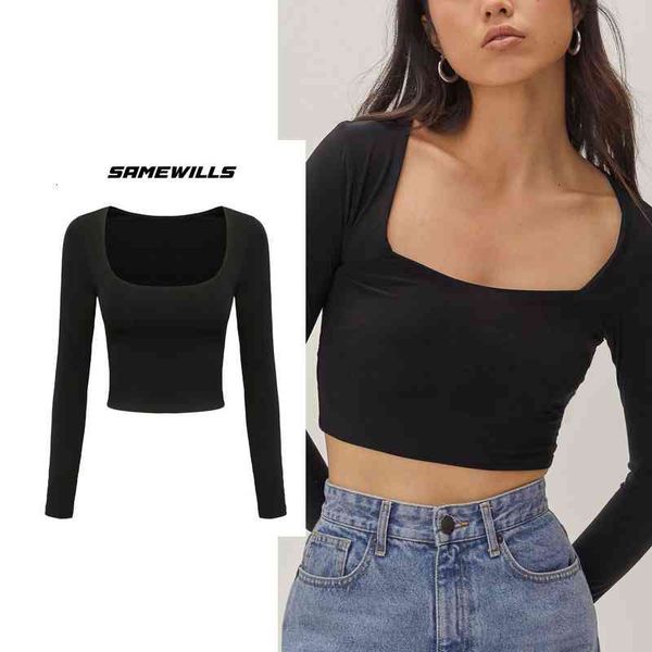 women's t-shirt generous collar bottomed shirt in spring with slim cotton long sleeve pullover black street trendsetter 2022 yxs6, White
women's t-shirt generous collar bottomed shirt in spring with slim cotton long sleeve pullover black street trendsetter 2022 yxs6, White