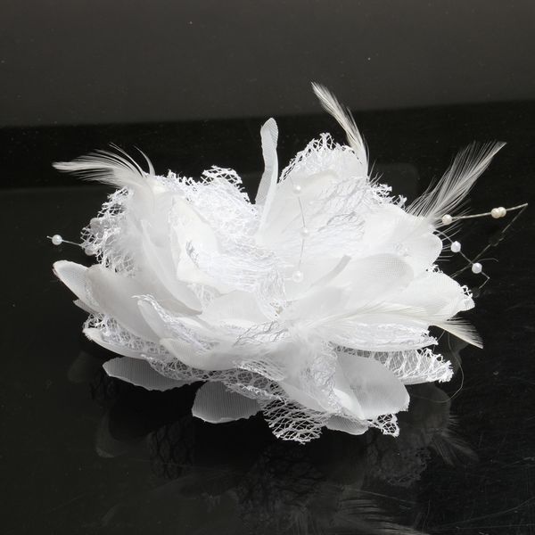 5 pieces women fascinator lace feather with bead flower hair clip corsage brooch decoration for wedding party, Slivery;golden
5 pieces women fascinator lace feather with bead flower hair clip corsage brooch decoration for wedding party, Slivery;golden