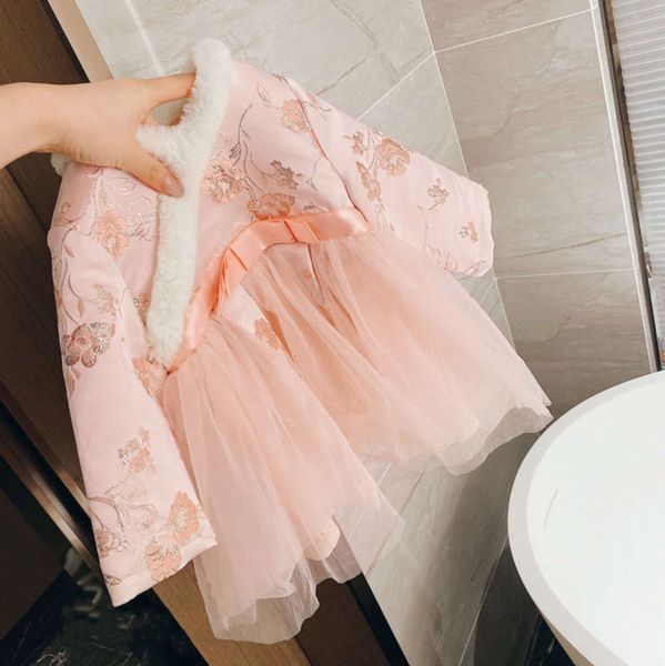 women's childhood 2020 new chine sle embroidery tang winter gauze baby plush drs to keep warm, Red;yellow
women's childhood 2020 new chine sle embroidery tang winter gauze baby plush drs to keep warm, Red;yellow