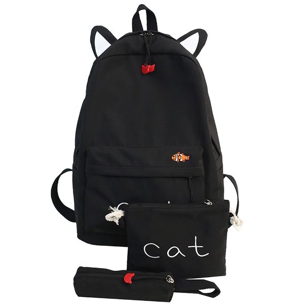 3-piece set schoolbags for teenager girl fashion women backpack cute school bag for student women shoulder bags rucksacks lj201225
3-piece set schoolbags for teenager girl fashion women backpack cute school bag for student women shoulder bags rucksacks lj201225