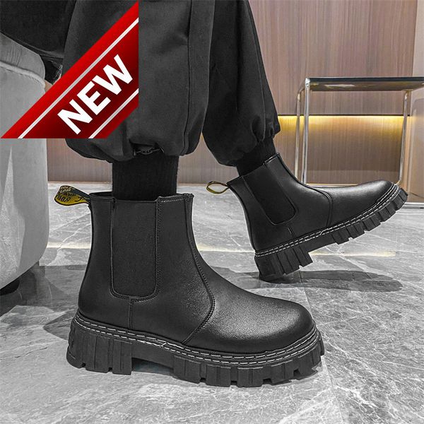 martin men's winter high british style black chelsea boots work clothes fashion shoes middle motorcycle leather
martin men's winter high british style black chelsea boots work clothes fashion shoes middle motorcycle leather