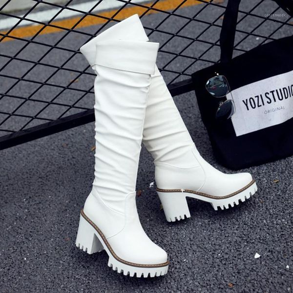 boots busy girl spring autumn high heel women's with waterproof platform knee white black stretch1
boots busy girl spring autumn high heel women's with waterproof platform knee white black stretch1