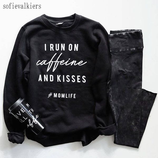 i run caffeine and kisses mom life sweatshirt jumper women long sleeve crewneck pullover causal hoodies streetwear drop ship y200610, Black
i run caffeine and kisses mom life sweatshirt jumper women long sleeve crewneck pullover causal hoodies streetwear drop ship y200610, Black