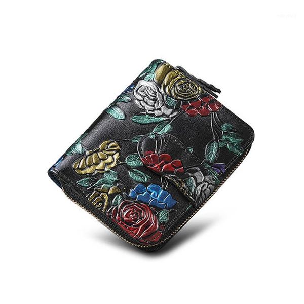 new wallet women purse coin purse zipper floral wallet female short solid women genuine leather small bags1, Red;black
new wallet women purse coin purse zipper floral wallet female short solid women genuine leather small bags1, Red;black