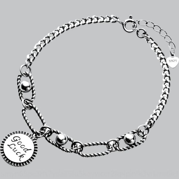 lucky letter braceletfemale japanese and korean style fashionable bracelet thai silver wafer english chain bracelet jewelry xbpmd, Golden;silver
lucky letter braceletfemale japanese and korean style fashionable bracelet thai silver wafer english chain bracelet jewelry xbpmd, Golden;silver