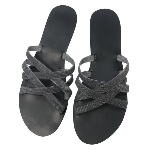 slippers sagace fashion women slides summer sequins shoes flip flops slide sandals cross point drill lady slides1, Black
slippers sagace fashion women slides summer sequins shoes flip flops slide sandals cross point drill lady slides1, Black