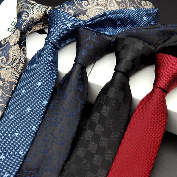new man woman slim skinny silk tie groom's wedding plaid polka dot 6cm necktie business narrow woven neck ties, Black;gray
new man woman slim skinny silk tie groom's wedding plaid polka dot 6cm necktie business narrow woven neck ties, Black;gray