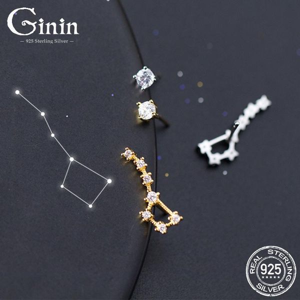 Ginin 925 Sterling Silver Stud Earrings for Women Korean Fashion Sweet Big Dipper Seven Star Earrings Temperament Female Jewelry, Golden;silver
Ginin 925 Sterling Silver Stud Earrings for Women Korean Fashion Sweet Big Dipper Seven Star Earrings Temperament Female Jewelry, Golden;silver