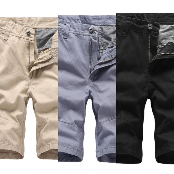work wear work clothes and shorts shorts new 2020 summer loose men's multi pocket capris men's casual qdvek, Blue