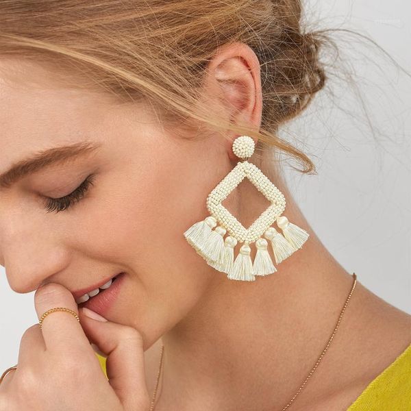 dangle & chandelier flola fashion white beaded tassel earrings for women girls boho thread earring designs statement jewelry ersq131, Silver
dangle & chandelier flola fashion white beaded tassel earrings for women girls boho thread earring designs statement jewelry ersq131, Silver