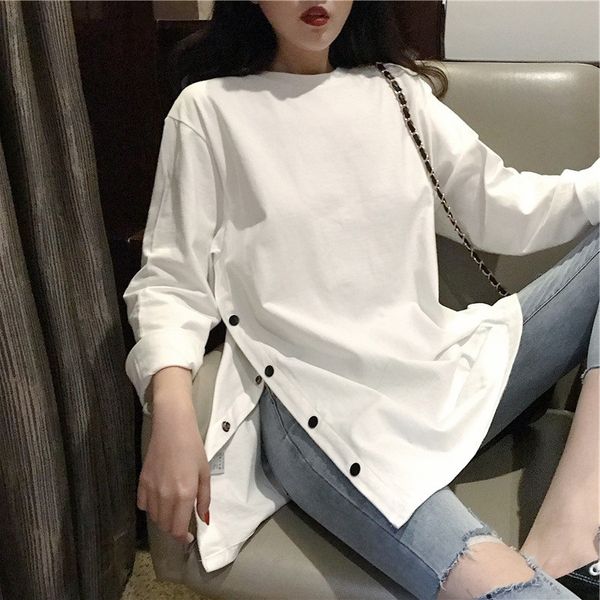 autumn 2020 new style autumn clothes split button long sleeve t-shirt women's ins super coat t-shirt little fresh fairy gjbgs gj, White
autumn 2020 new style autumn clothes split button long sleeve t-shirt women's ins super coat t-shirt little fresh fairy gjbgs gj, White