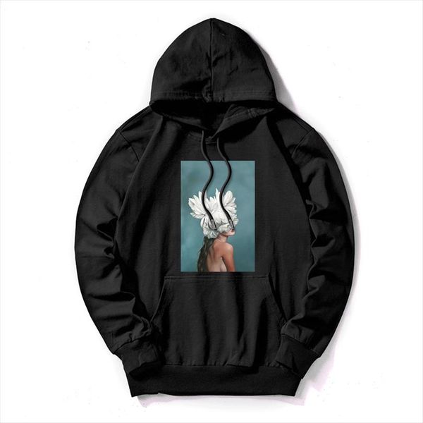 2020 women sweatshirt cotton hoodies autumn winter vintage flowers feather print hoodie print pullover plus size 5xl artistic, Black
2020 women sweatshirt cotton hoodies autumn winter vintage flowers feather print hoodie print pullover plus size 5xl artistic, Black