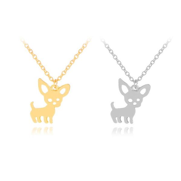 cute chihuahua animal pendant 2 colors necklaces pet dog shape women necklace jewelry birthday gifts, Silver
cute chihuahua animal pendant 2 colors necklaces pet dog shape women necklace jewelry birthday gifts, Silver