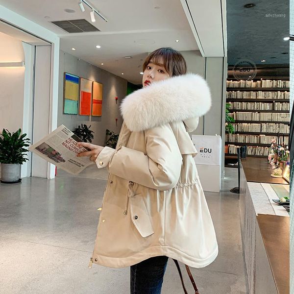 new jacket winter with big fur collar winter coat women parkas loose clothes with hats large size cotton-padded jacket chic1, Black
new jacket winter with big fur collar winter coat women parkas loose clothes with hats large size cotton-padded jacket chic1, Black
