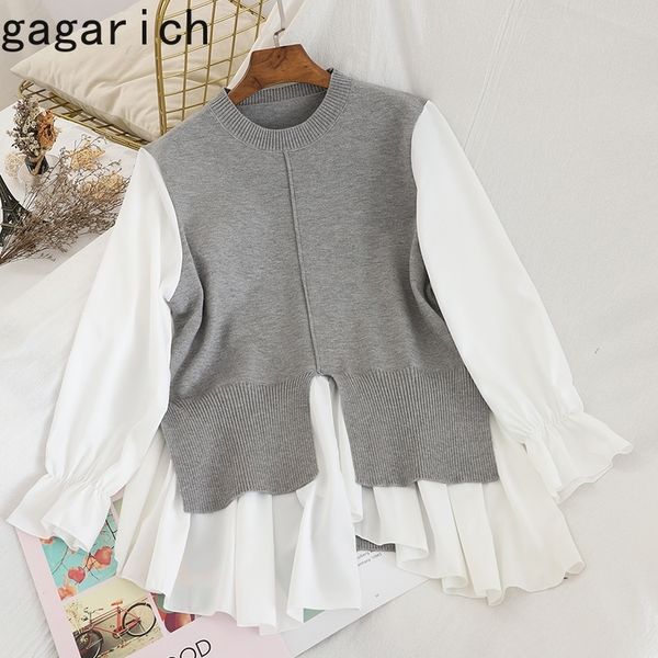 gagarich women pullover fashion fake two piece knitted sweater casual knitted vest stitching female patchwork y201128, White;black
gagarich women pullover fashion fake two piece knitted sweater casual knitted vest stitching female patchwork y201128, White;black
