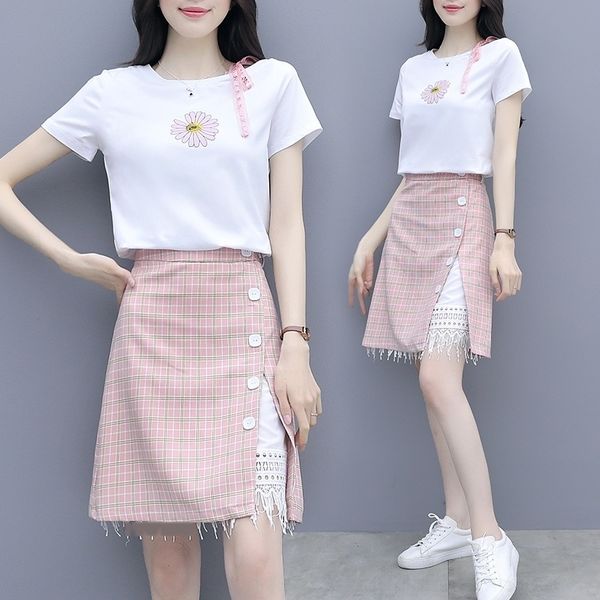 tcxfz western style small 2020 women's summer suit new elegant royal formal skirt two-piece small set sister dress dress trendy 0ddcj, Gray
tcxfz western style small 2020 women's summer suit new elegant royal formal skirt two-piece small set sister dress dress trendy 0ddcj, Gray