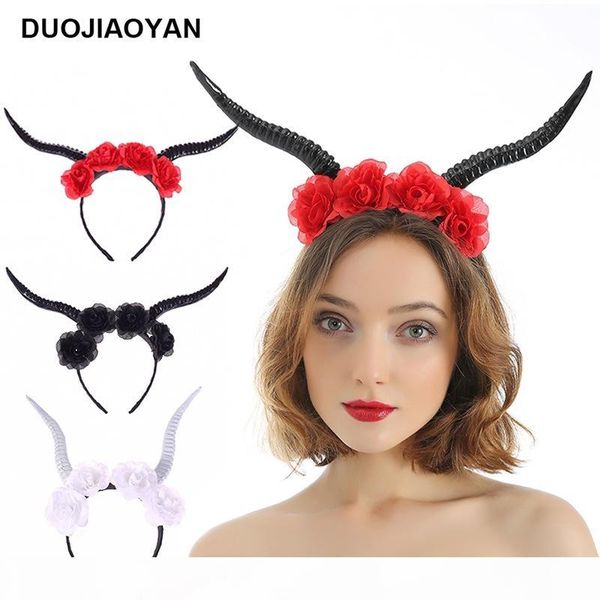 multi-blooming europe and america red and white rose halloween wide antlers hair bands animal headband, Brown
multi-blooming europe and america red and white rose halloween wide antlers hair bands animal headband, Brown