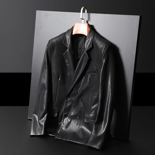 male autumn 2021 fine new winter pure small bee single breasted leather suit young men's clothes aitt, White;black
male autumn 2021 fine new winter pure small bee single breasted leather suit young men's clothes aitt, White;black