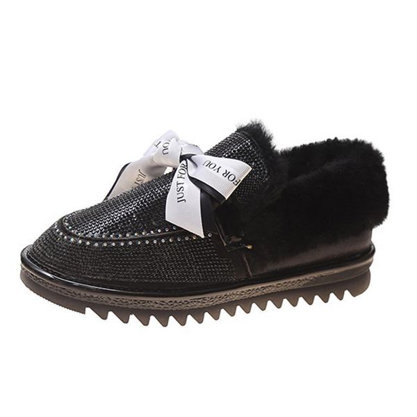 2021 the new silver bling crystal winter snow women stuffed flat ankle boots woman fashions ladies'leather shoes yj2w, Black
2021 the new silver bling crystal winter snow women stuffed flat ankle boots woman fashions ladies'leather shoes yj2w, Black