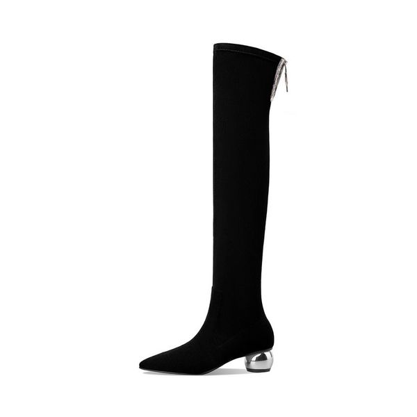 2021 new over the knee pointed toe flock stretch long boots winter high heel zipper women shoes big size34-42 49uf, Black
2021 new over the knee pointed toe flock stretch long boots winter high heel zipper women shoes big size34-42 49uf, Black