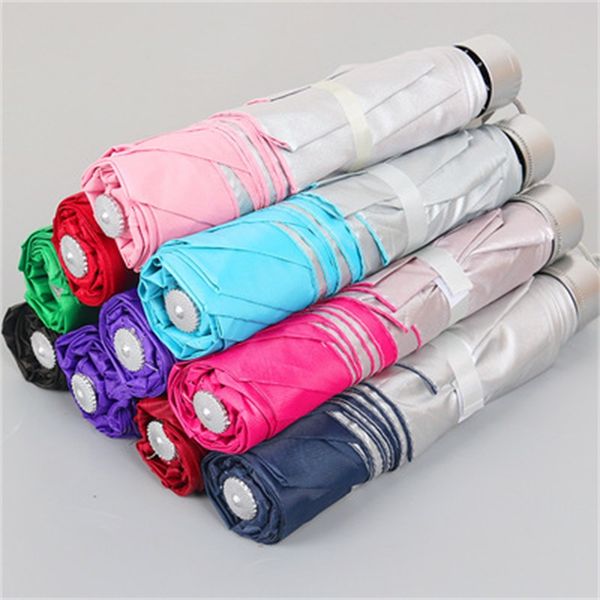 silver glue uv protection umbrella three folding sun umbrella 7/8 bones solid color sunny rainy umbrellas mix colors dbc 25 k2
silver glue uv protection umbrella three folding sun umbrella 7/8 bones solid color sunny rainy umbrellas mix colors dbc 25 k2