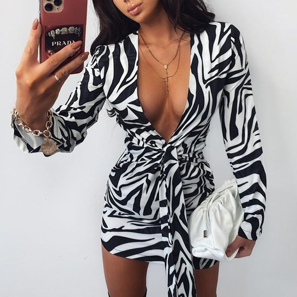 women zebra print bodycon mini dress long sleeve deep v neck bow tie party dress1, Black;gray
women zebra print bodycon mini dress long sleeve deep v neck bow tie party dress1, Black;gray