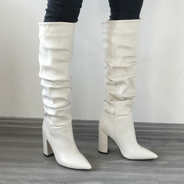 2021 new chunky heel knee high black beige white slouchy women pointed toe fold boots woman heels winter shoes uajc
2021 new chunky heel knee high black beige white slouchy women pointed toe fold boots woman heels winter shoes uajc