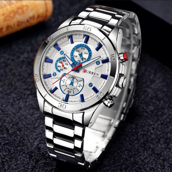 fashion full stainless steel watches brand curren casual mens watch analog sport wristwatch quartz clock male erkek saat
fashion full stainless steel watches brand curren casual mens watch analog sport wristwatch quartz clock male erkek saat