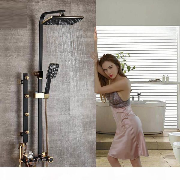 black golden faucet sets height adjustable massage jet mixers rainfall shower brass bidet sprayer head bath
black golden faucet sets height adjustable massage jet mixers rainfall shower brass bidet sprayer head bath