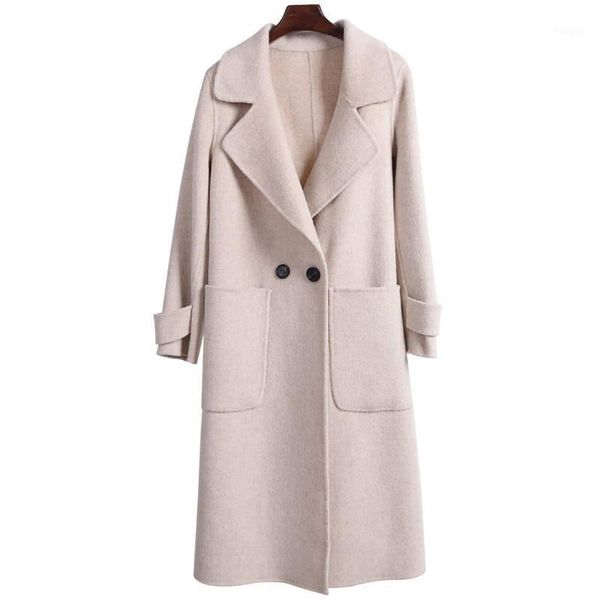 2020 new autumn winter women loose warm thicken mid-long woolen jacket female korean office wool blend coat abrigos mujer r1001, Black
2020 new autumn winter women loose warm thicken mid-long woolen jacket female korean office wool blend coat abrigos mujer r1001, Black