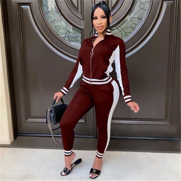 ladies ribbing splicing sets fashion trend cardigan long sleeve zipper pants tracksuits designer female autumn casual loose 2pcs sets, Gray
ladies ribbing splicing sets fashion trend cardigan long sleeve zipper pants tracksuits designer female autumn casual loose 2pcs sets, Gray